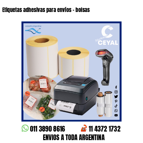 Etiquetas adhesivas para envíos – bolsas