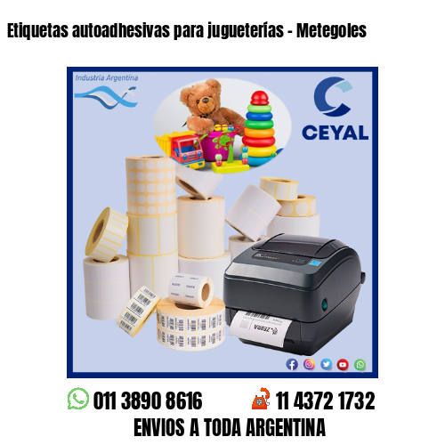 Etiquetas autoadhesivas para jugueterías – Metegoles