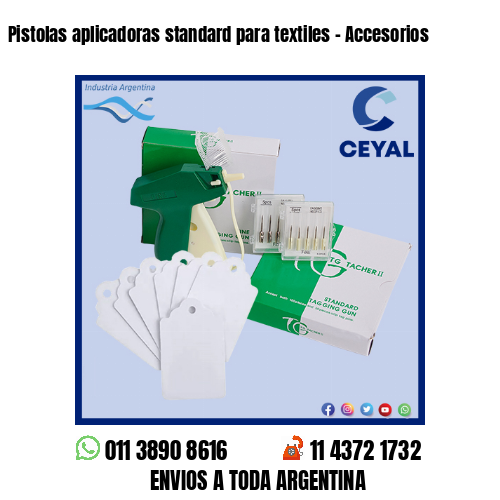 Pistolas aplicadoras standard para textiles – Accesorios