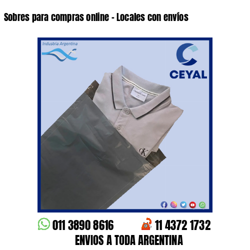 Sobres para compras online – Locales con envíos