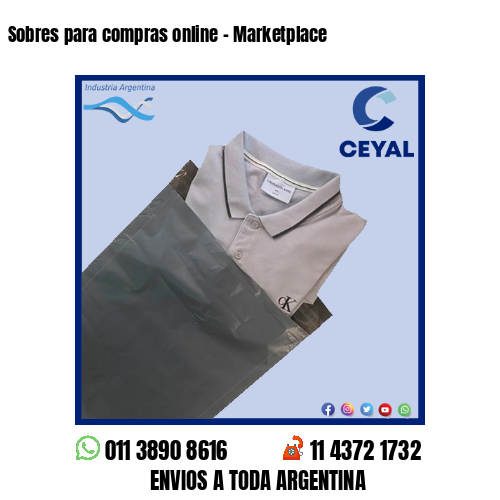 Sobres para compras online – Marketplace