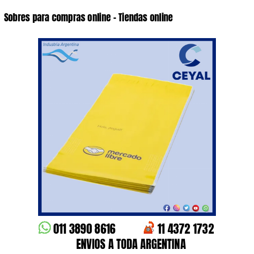 Sobres para compras online – Tiendas online