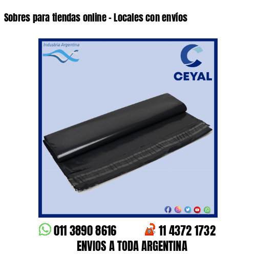 Sobres para tiendas online – Locales con envíos