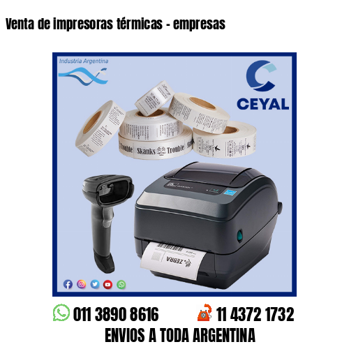Venta de impresoras térmicas – empresas
