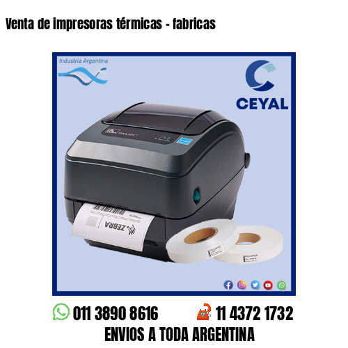 Venta de impresoras térmicas – fabricas