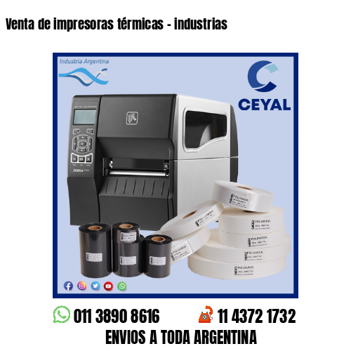 Venta de impresoras térmicas – industrias