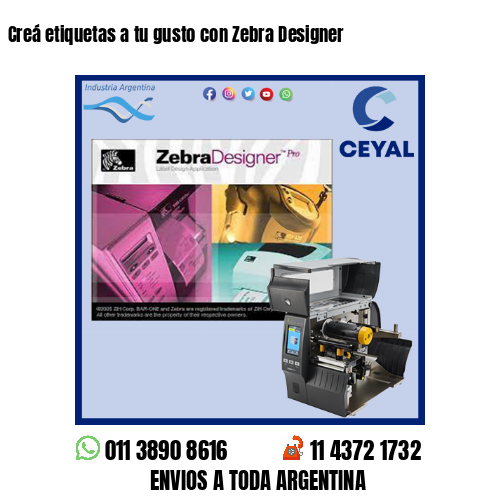 Creá etiquetas a tu gusto con Zebra Designer