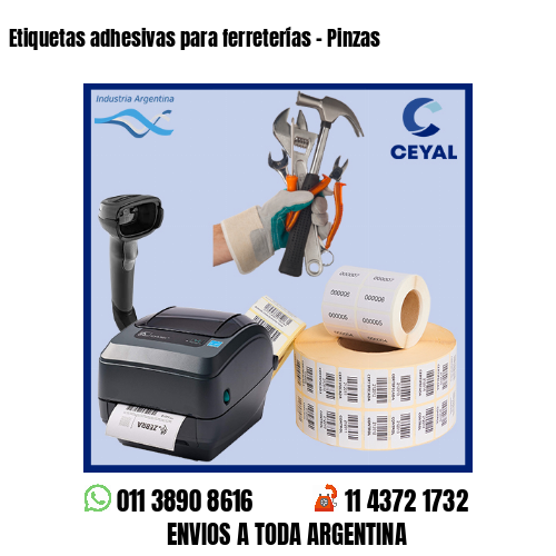 Etiquetas adhesivas para ferreterías – Pinzas