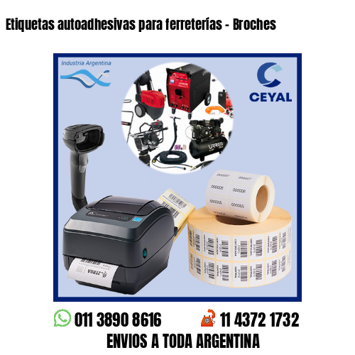Etiquetas autoadhesivas para ferreterías – Broches