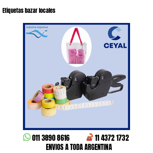 Etiquetas bazar locales