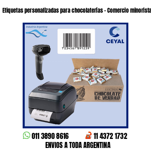 Etiquetas personalizadas para chocolaterías – Comercio minorista y mayorista