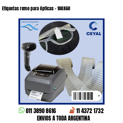 Etiquetas remo para ópticas – 100X60