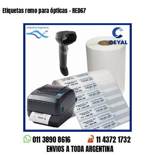 Etiquetas remo para ópticas – RED67