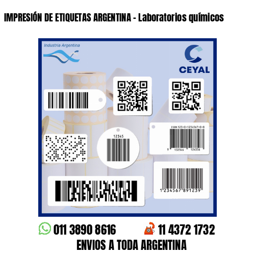 IMPRESIÓN DE ETIQUETAS ARGENTINA - Laboratorios químicos