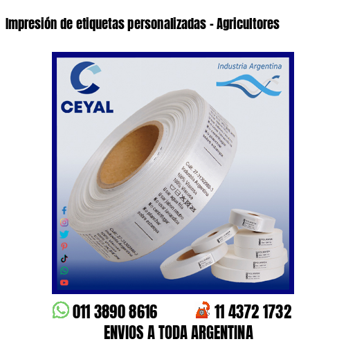 Impresión de etiquetas personalizadas – Agricultores