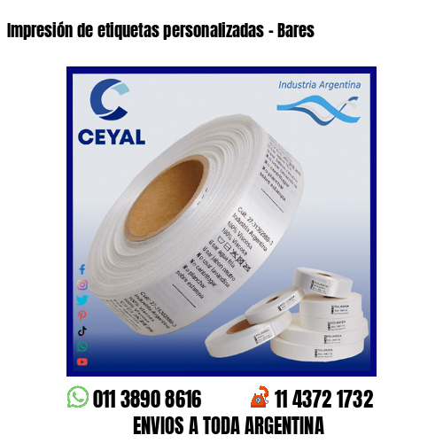 Impresión de etiquetas personalizadas – Bares