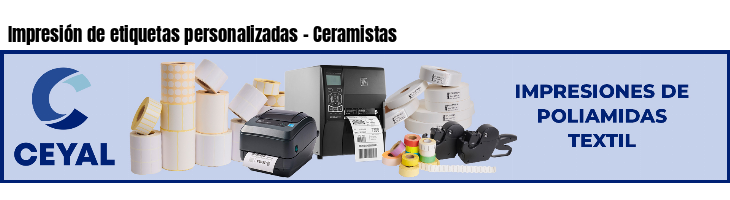 Impresión de etiquetas personalizadas - Ceramistas