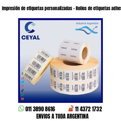 Impresión de etiquetas personalizadas – Rollos de etiquetas adhesivas en blanco
