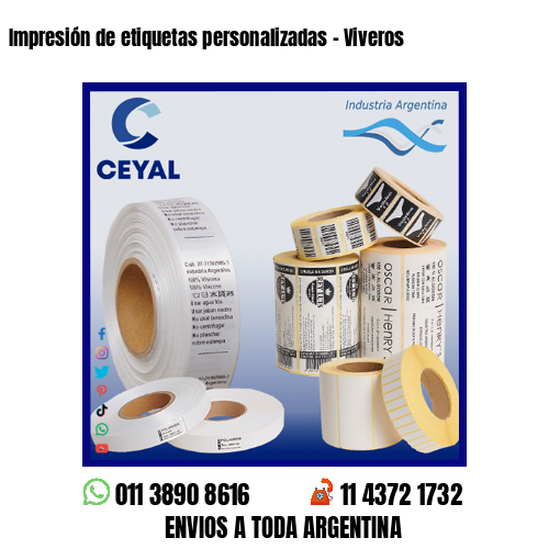 Impresión de etiquetas personalizadas – Viveros