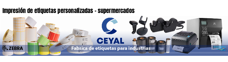 Impresión de etiquetas personalizadas - supermercados