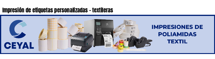 Impresión de etiquetas personalizadas - textileras