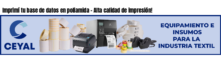 Imprimí tu base de datos en poliamida - Alta calidad de impresión!