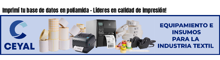 Imprimí tu base de datos en poliamida - Líderes en calidad de impresión!