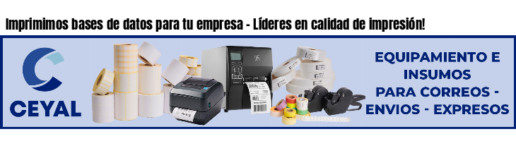 Imprimimos bases de datos para tu empresa - Líderes en calidad de impresión!