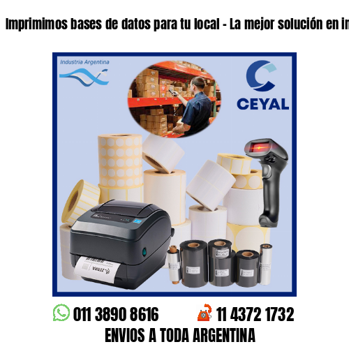 Imprimimos bases de datos para tu local – La mejor solución en impresiones