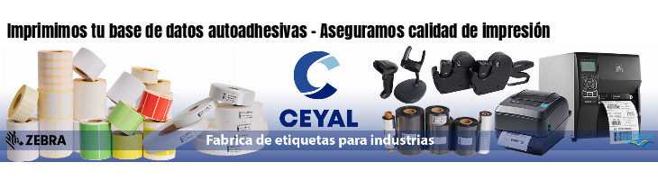 Imprimimos tu base de datos autoadhesivas - Aseguramos calidad de impresión