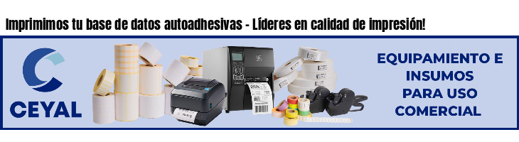 Imprimimos tu base de datos autoadhesivas - Líderes en calidad de impresión!