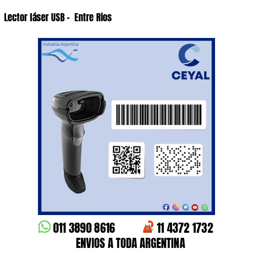 Lector láser USB –  Entre Rios