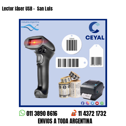 Lector láser USB –  San Luis