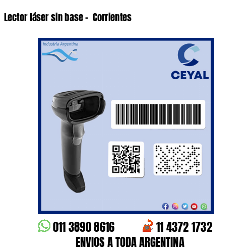 Lector láser sin base –  Corrientes