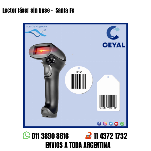 Lector láser sin base –  Santa Fe