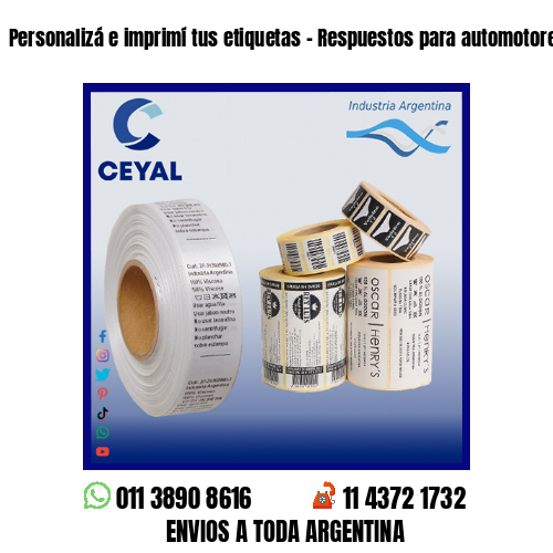 Personalizá e imprimí tus etiquetas – Respuestos para automotores
