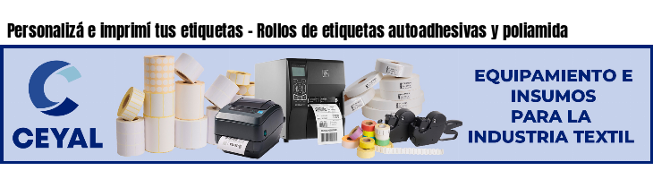 Personalizá e imprimí tus etiquetas - Rollos de etiquetas autoadhesivas y poliamida