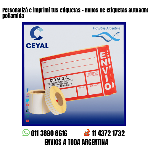 Personalizá e imprimí tus etiquetas – Rollos de etiquetas autoadhesivas y poliamida