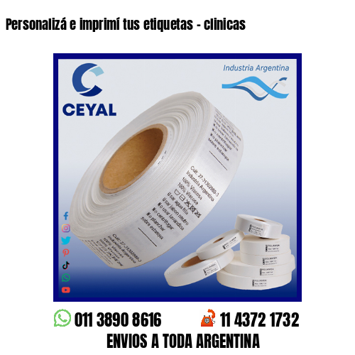 Personalizá e imprimí tus etiquetas – clinicas
