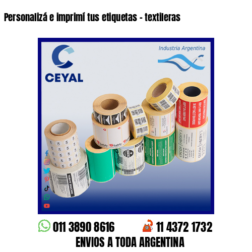 Personalizá e imprimí tus etiquetas – textileras
