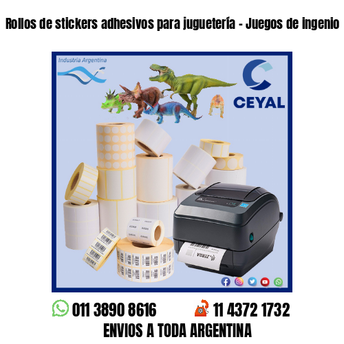 Rollos de stickers adhesivos para juguetería – Juegos de ingenio