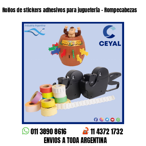Rollos de stickers adhesivos para juguetería – Rompecabezas