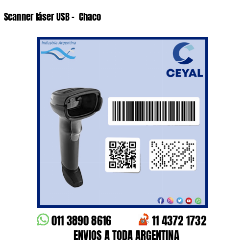 Scanner láser USB –  Chaco