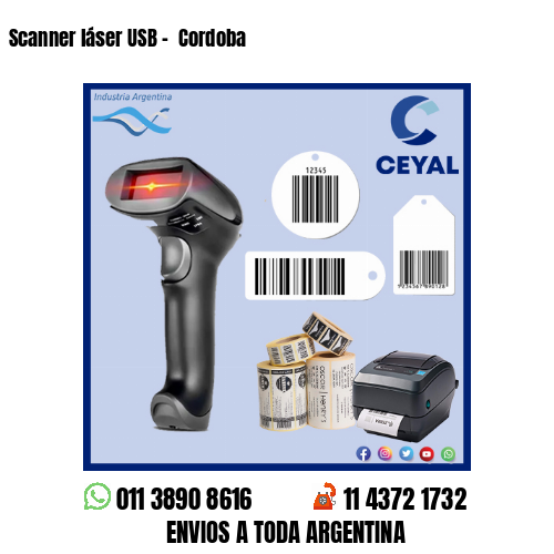 Scanner láser USB –  Cordoba