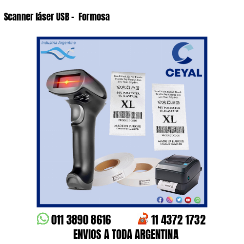 Scanner láser USB –  Formosa