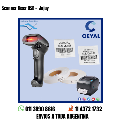 Scanner láser USB –  Jujuy