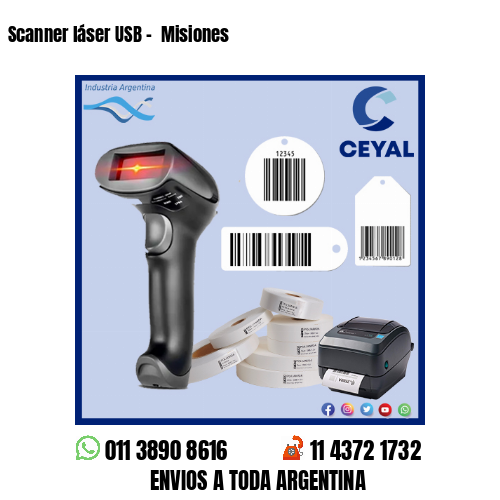 Scanner láser USB –  Misiones