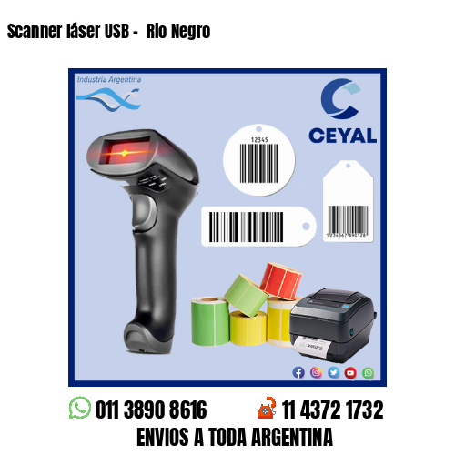 Scanner láser USB –  Rio Negro