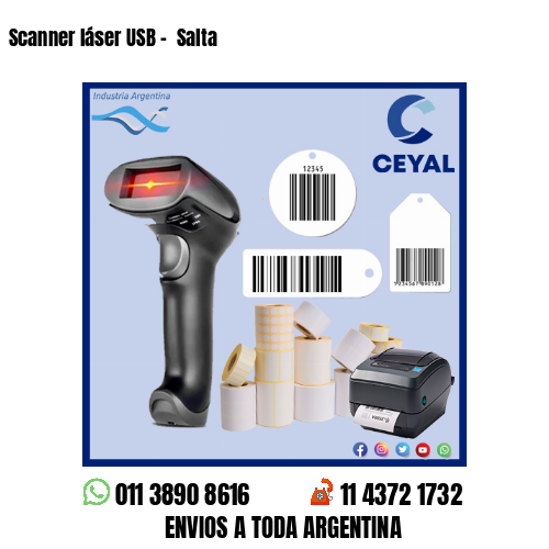 Scanner láser USB –  Salta