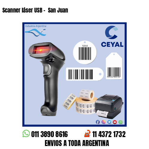 Scanner láser USB –  San Juan